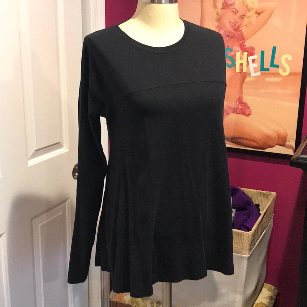 lululemon 🍋black flows long sleeve, 6-8
